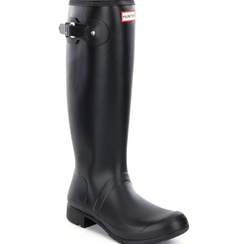 9W - NEW Hunter Original Tour‎ Foldable Tall Rain Boots WFT1026RMA